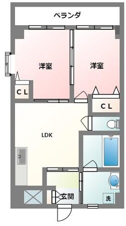 壺川駅 徒歩9分 3階の物件間取画像